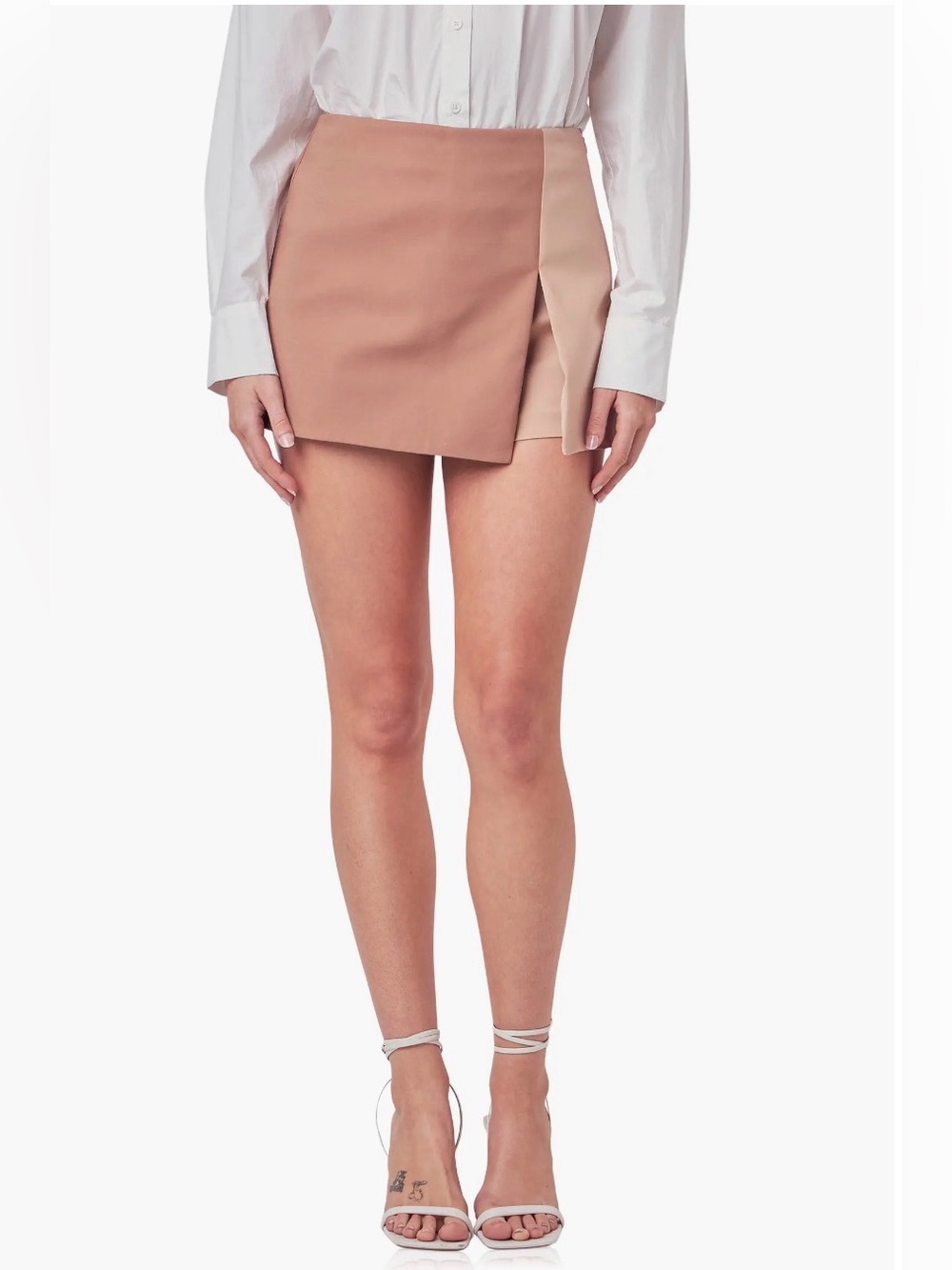 English factory Colorblock Miniskort